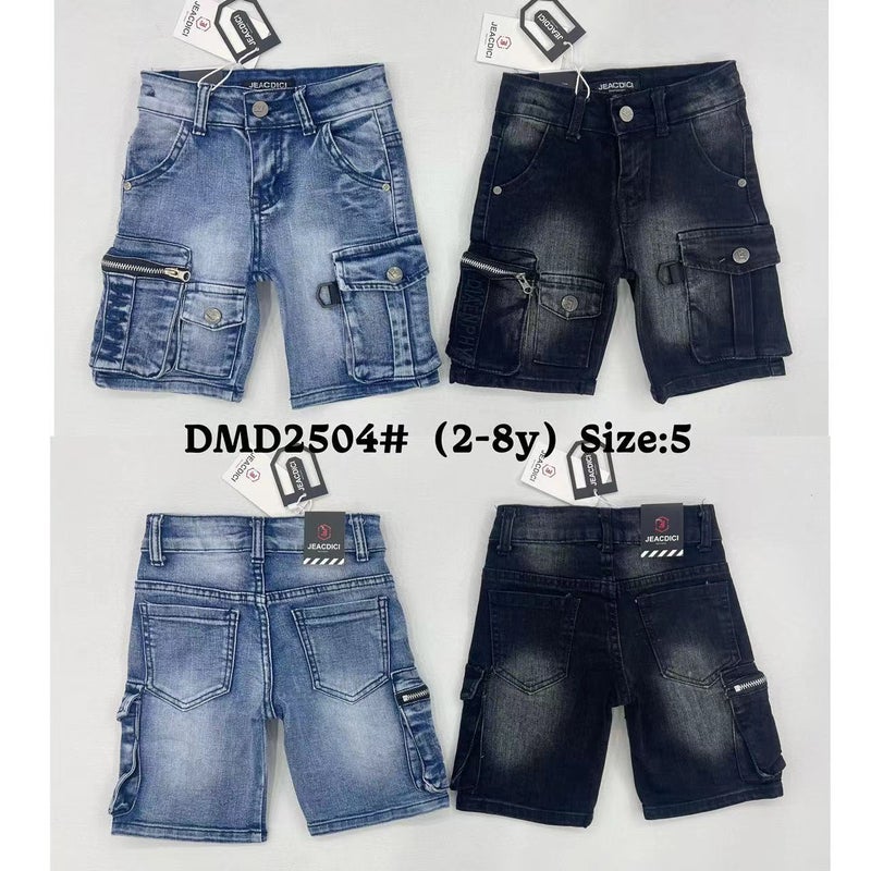 Multi-Bag Jeans Boys Multi-Bag Shorts Export New Children'S Jeans 2Y-8Y Summer Dmd2501 - Image 4