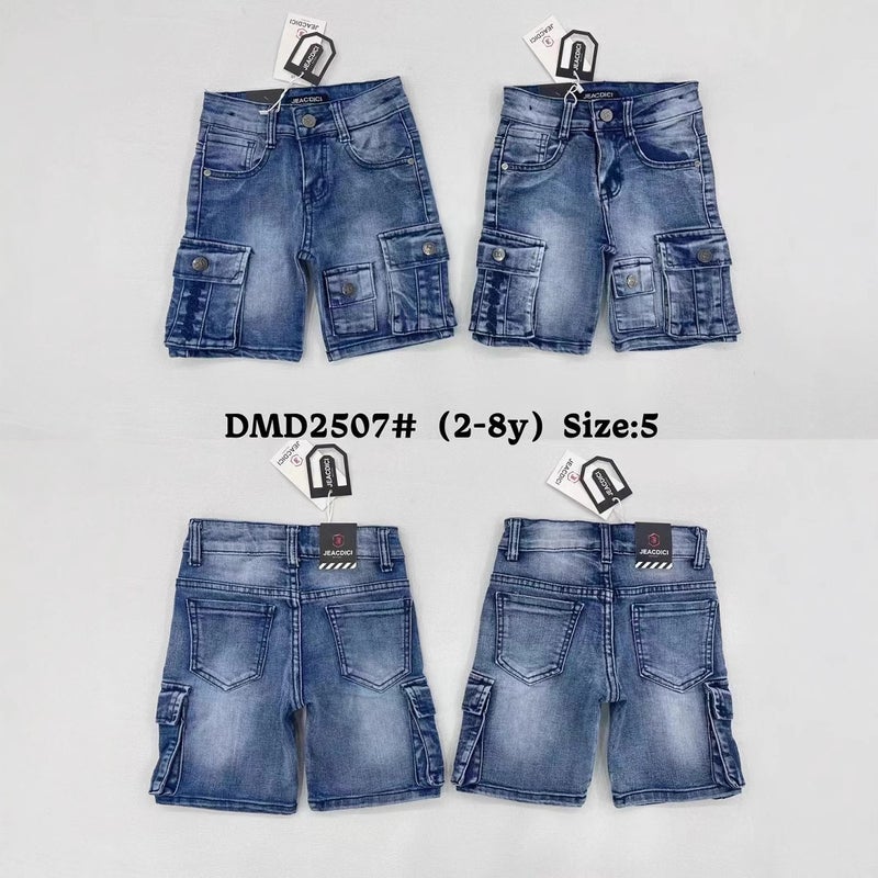 Multi-Bag Jeans Boys Multi-Bag Shorts Export New Children'S Jeans 2Y-8Y Summer Dmd2501 - Image 5