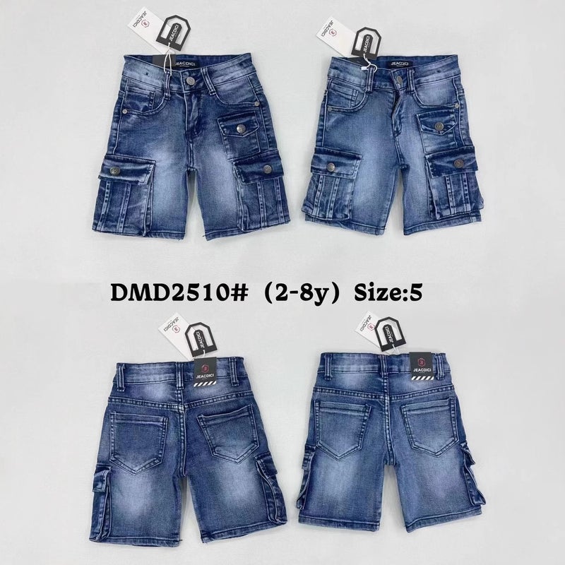 Multi-Bag Jeans Boys Multi-Bag Shorts Export New Children'S Jeans 2Y-8Y Summer Dmd2501 - Image 2