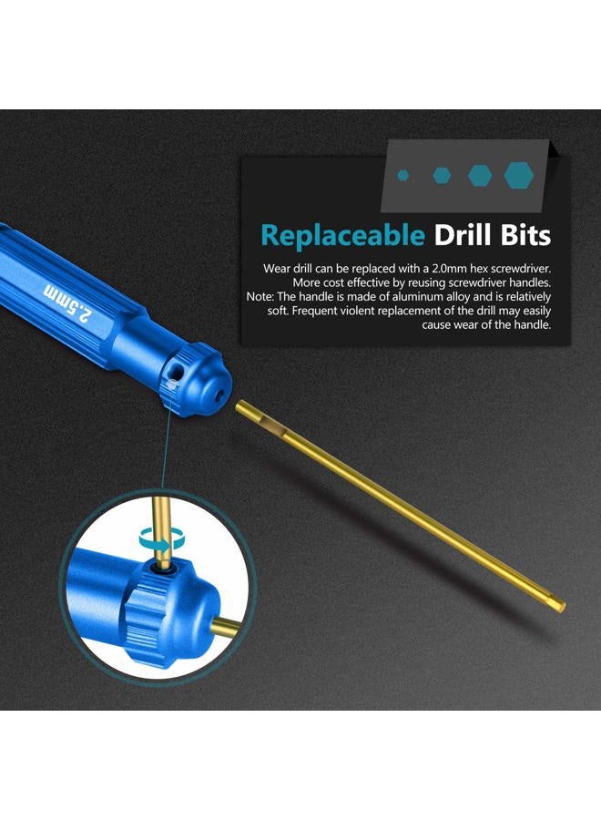 Neewer - Set of 4 hexagonal screwdrivers made of Titanium nitride with coloured handles.Compatible with 1.5, 2, 2.5 and 3mm screws - Image 3