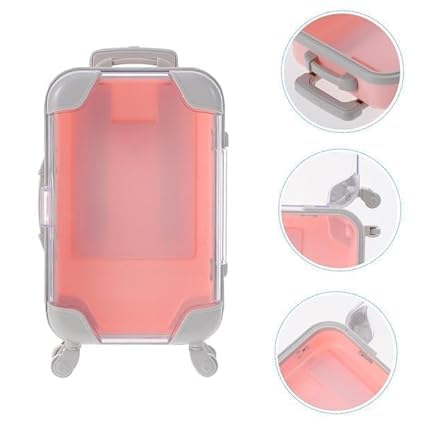 KAVSIYA KAVSIYA Mini Suitcase for Lipgloss Luggage Box Eyelash Case Lashes Clear Box Pencil Case Christmas Candy Box  Beauty Accessories Organizer Box  Compact Travelling Box  - Image 5