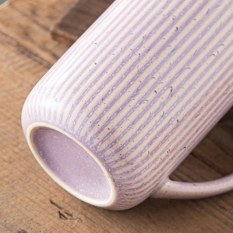 Yundu 15.5oz/470ml Flambe Purple Ceramics Teacups with Infuser and Lid, Loose Leaf Tea Cup - Image 5