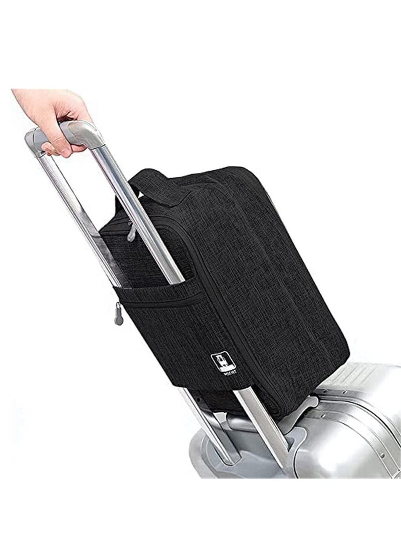 Generic - Shoe Bag for Travel Holds 3 Pair of Shoes Travel Shoe Bag Waterproof Cationic Oxford Cloth Black Large Capacity Black Large Classic - Image 1
