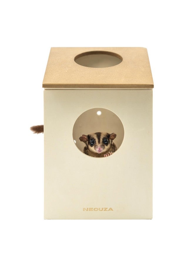 NEOUZA Sugar Glider Nest Nesting Box House for cage， Small Animal Accessories，Made of Wood, Easy to Clean，Toys Supplies - Image 1