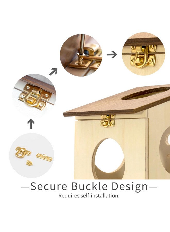 NEOUZA Sugar Glider Nest Nesting Box House for cage， Small Animal Accessories，Made of Wood, Easy to Clean，Toys Supplies - Image 3