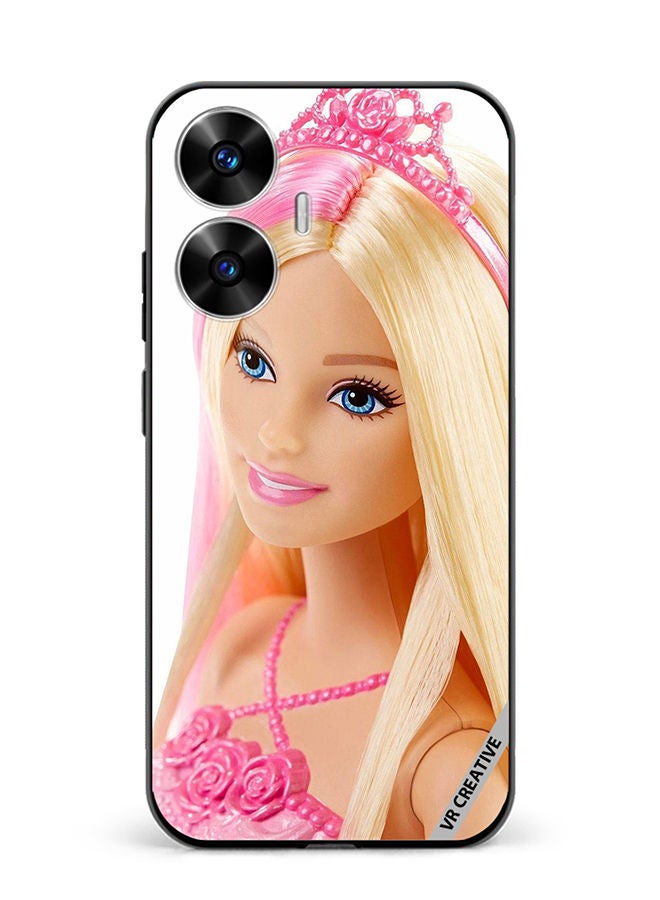 VR CREATIVE Protective Case Cover For Realme C55 Barbie With Hair Design Multicolour - Image 1