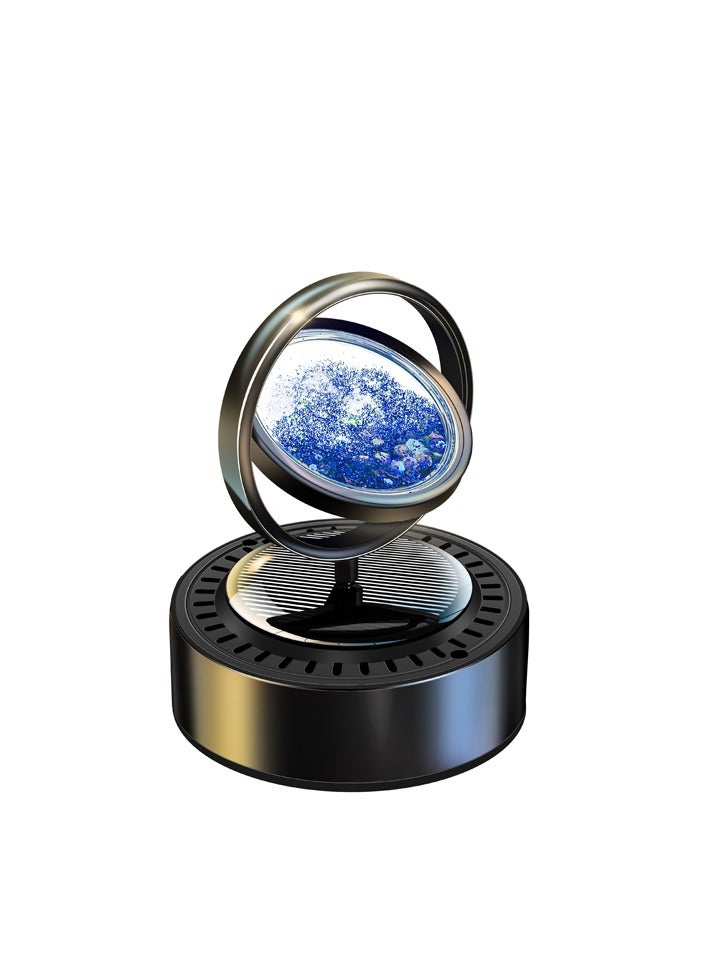 معطر هواء رملي شمسي للسيارة، ناشر عطر دوار يعمل بالطاقة الشمسية، زينة عطرية للسيارة والمنزل والمكتب - Image 1