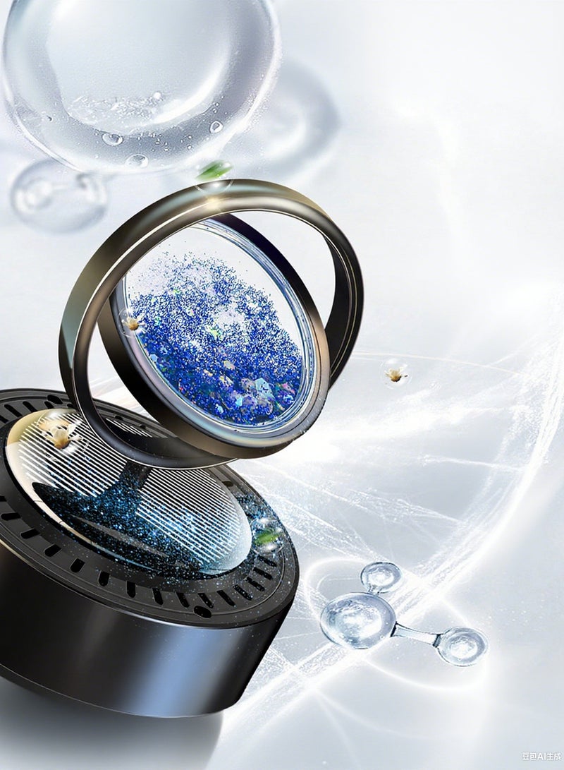 معطر هواء رملي شمسي للسيارة، ناشر عطر دوار يعمل بالطاقة الشمسية، زينة عطرية للسيارة والمنزل والمكتب - Image 5