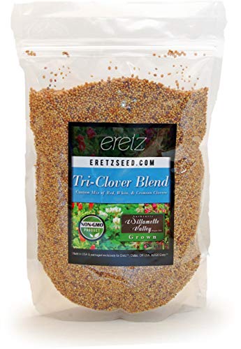 Eretz Tri-Clover by Eretz - Three Part Blend of Clovers Providing Beauty, Cover, and Natural Attractant. No Coatings or Fillers, Premium Seeds (1lb) - Image 1