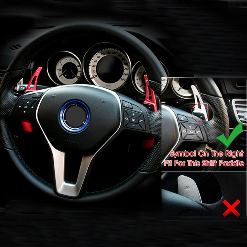 Steering Wheel Paddle Shifter Extension Blue Premium Aluminum Alloy - Anti-Corrosion Wear-Resistant Paddle Extenders For Cars for Mercedes Benz Specific Models 2015-2022 - Image 2