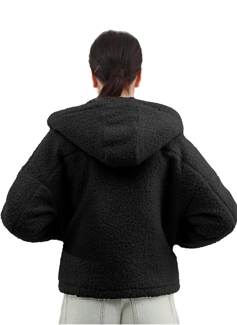 ASTK Hooded sheerling fleece jacket  - Image 3