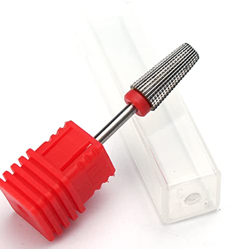 ERUIKA Nail Drill Bits 5 in 1 Carbide Rotary Bit 3/32" Shank Nail Cutter,Left and Right Handed Acrylic or Hard Gel Remover (F) - Image 2