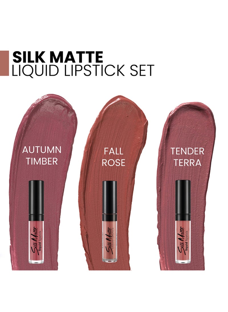 flormar أحمر شفاه سائل غير لامع من الحرير X3Pc - Image 2