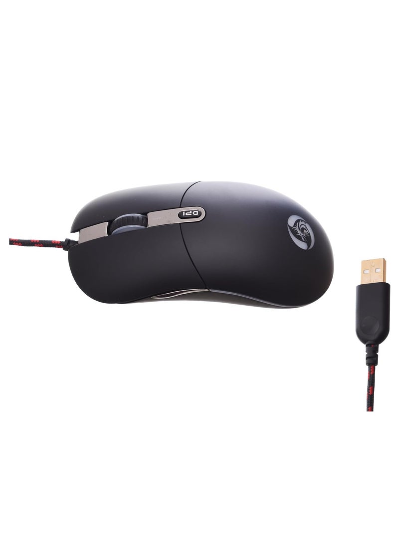 X7 USB Wired Professional Gaming Mouse Black  - Image 4