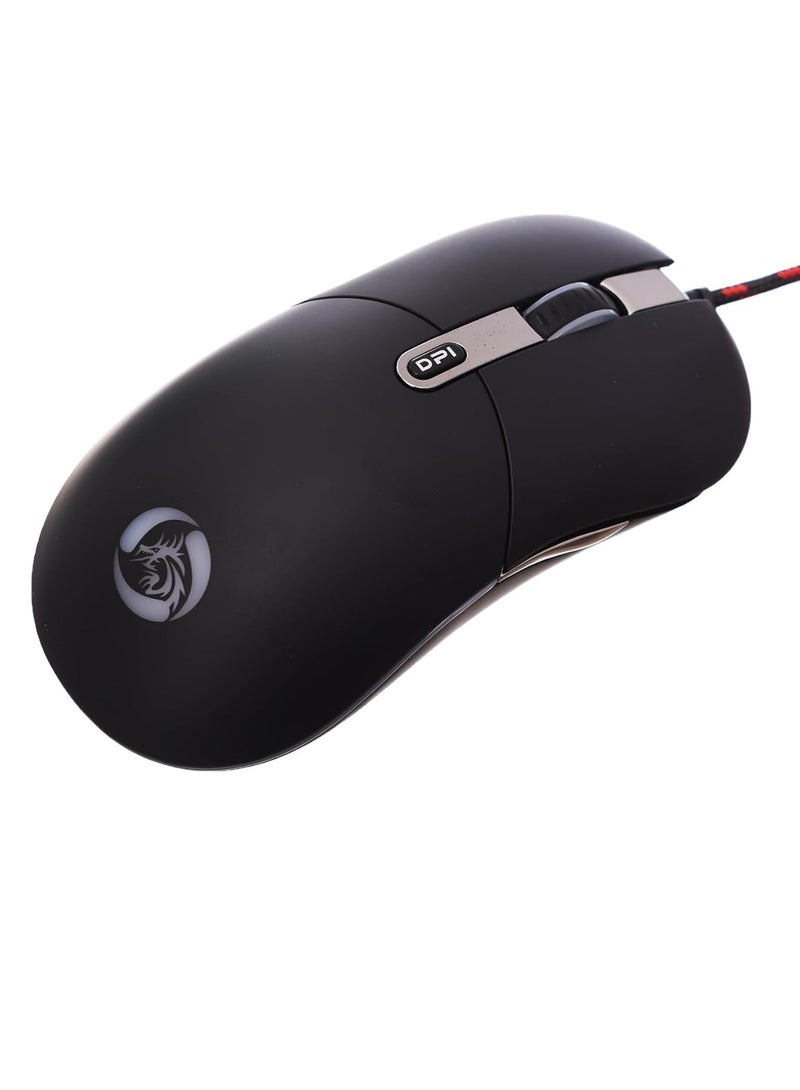 X7 USB Wired Professional Gaming Mouse Black  - Image 1