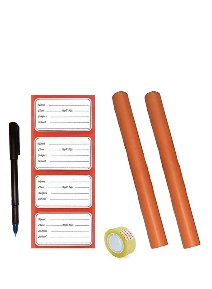 Flamingo Laminated Kraft Paper Roll 50cm×10meter Orange Colour - Image 2