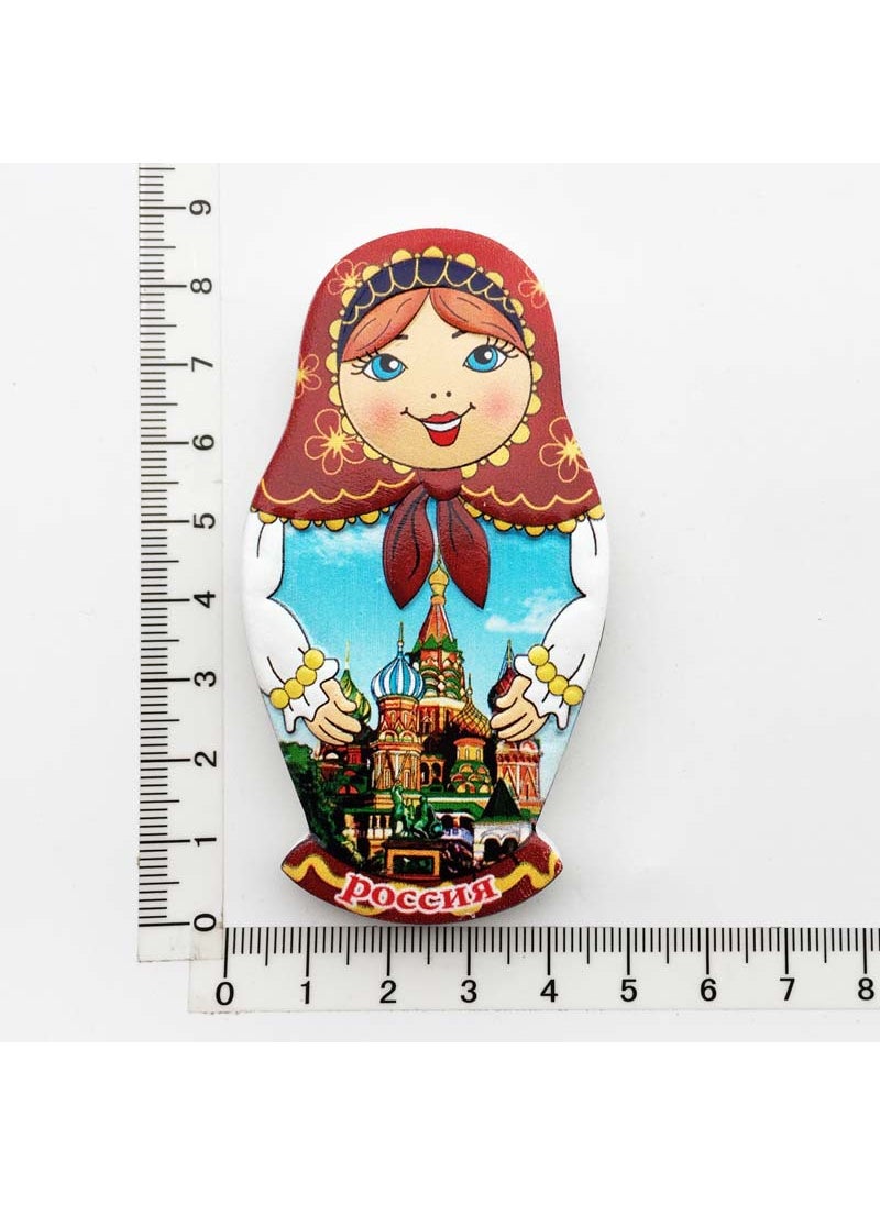 Generic New Russian Souvenir Matryoshka Resin Magnet Eva 2 