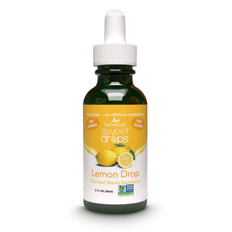 SweetLeaf Sweet Drops Flavored Stevia Liquid Sweetener Organic Stevia Extract Zero Calories Gluten Free Keto Friendly Non GMO Natural Flavor Sugar Alternative Lemon 2 Fl Oz Pack of 1 - Image 2