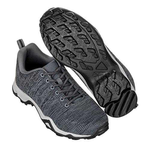 CALTO Men's Invisible Height Increasing Elevator Shoes - Grey Super Lightweight Sporty Sneakers - 2.4 Inches Taller - Q104 - Size 9 D(M) US - Image 5