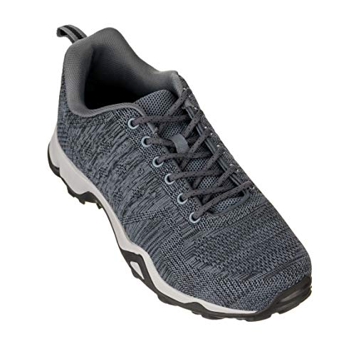 CALTO Men's Invisible Height Increasing Elevator Shoes - Grey Super Lightweight Sporty Sneakers - 2.4 Inches Taller - Q104 - Size 9 D(M) US - Image 3