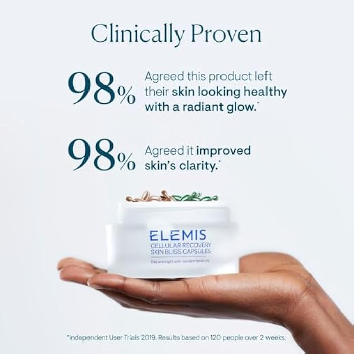 ELEMIS Skin Bliss Capsules, 60 Count – Antioxidant-Rich Anti-Aging Day & Night Face Oils, Purify, Replenish & Nourish the Skin, Skincare Serum Capsules for Face - Image 4