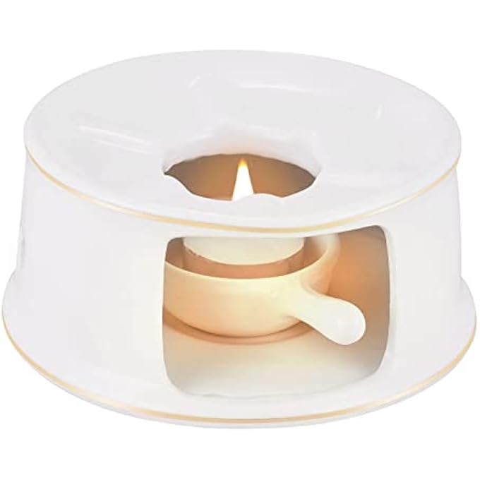 إكسفور سخان إبريق الشاي مع ملعقة لتسخين الشاي والقهوة والحليب، مناسب لأباريق الشاي الزجاجية والسيراميكية - Image 1