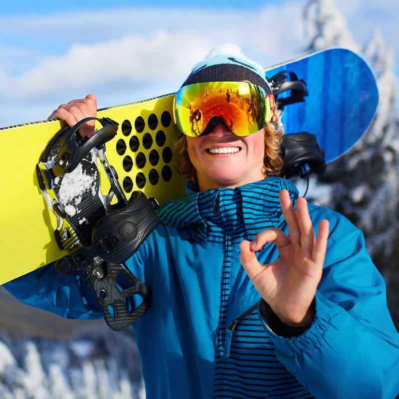 Hotop 40 Pcs Snowboard Stomp Pad Pyramid Studs Snowboard Stomp Practice Grip Pad Self Adhesive Rubber Clear Ski Provides Extra Grip for Snowboarding Practice Men Women - Image 4