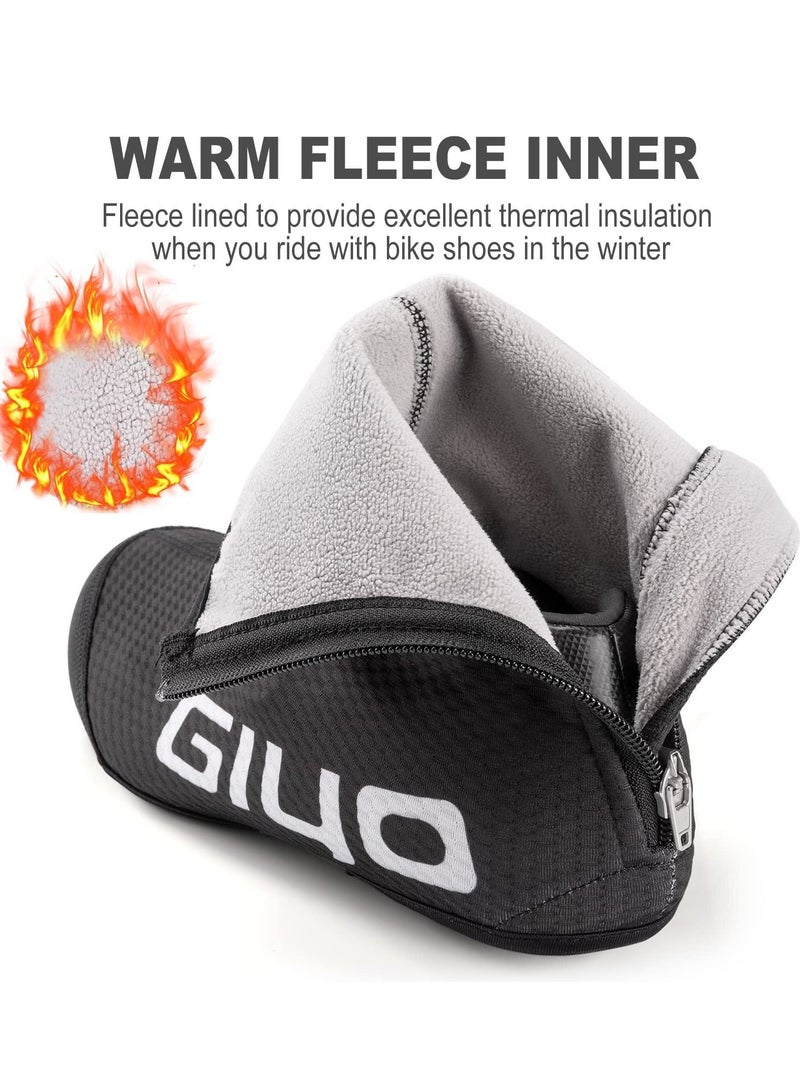 جيو Cycling Shoe Covers Cold Weather, Thermal Bike Windproof, Mountain Road Overshoes, Cover for Men Women(L code) - Image 3