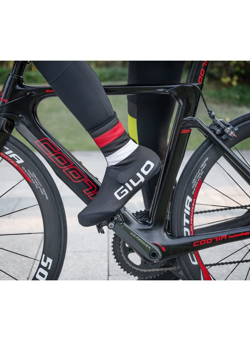 جيو Cycling Shoe Covers Cold Weather, Thermal Bike Windproof, Mountain Road Overshoes, Cover for Men Women(L code) - Image 2