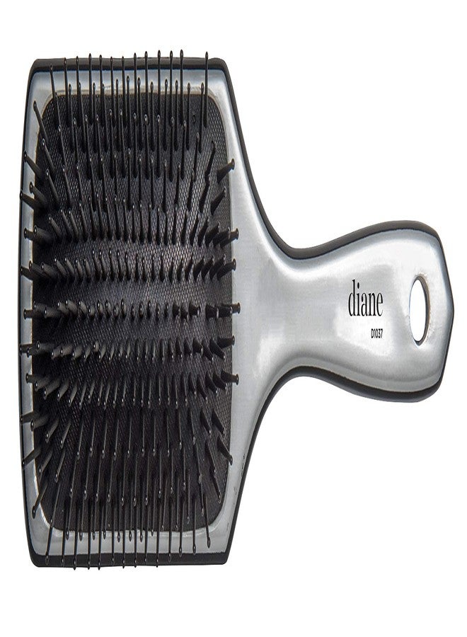 Diane Silver Cushion Paddle Brush, Large, 13 Row (D1037) - Image 1