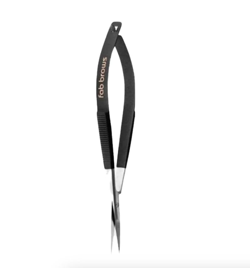 Fab Brows Soft Grip Eyebrow Trimmers | Brow Scissors for Women and Men | Precise & Sharp | Stainless Steel Tip Beauty Scissors | Eyebrow Grooming & Shaping | Brow Care | Eyelashes, Beard, & Nose Hair Trimmer - Image 1