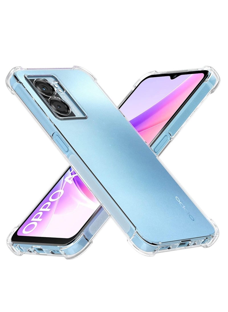 ELTRAZONE Case for OPPO A57 5G / OPPO A77 5G Clear Case Cover Soft Flexible Transparent Silicone TPU Back Cover Full Camera Protection with Shockproof Bumper Corner  - Image 1