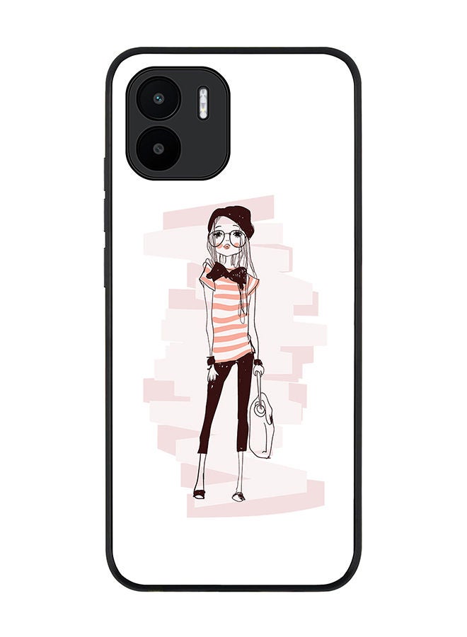 Stylizedd Rugged Black edge case for Xiaomi Redmi A2 / Xiaomi Redmi A1 Slim fit Soft Case Flexible Rubber Edges Anti Drop TPU Gel Thin Cover - Style Queen - Image 1