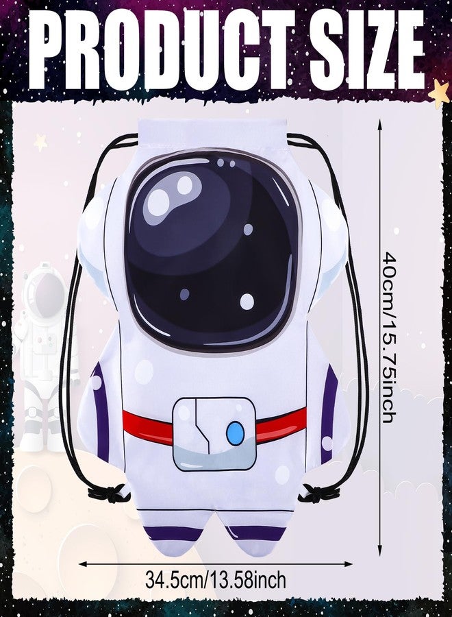 كينغدير مجموعة هدايا حفلات الفضاء الخارجي من كينجدر، 12 قطعة، أكياس برباط على شكل رائد فضاء، حقائب هدايا للأطفال - Image 2