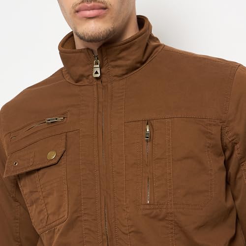 Duke Stardust Men Full Sleeve Jacket (SDZ3122_Brown_L) - Image 3