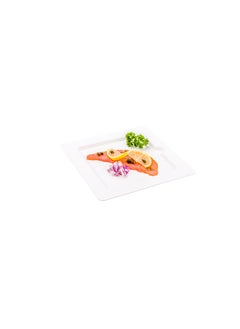 Restaurantware Restaurantware-Pulp Tek 7.9 Inch Eco-Friendly Plates, 100 Medium Plates - Made From Natural Sugarcane Fibers, Heavy-Duty, White Bagasse Premium Plates, For Appetizers, Entrees, Or Desserts, Modern  - Image 2