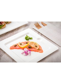 Restaurantware Restaurantware-Pulp Tek 7.9 Inch Eco-Friendly Plates, 100 Medium Plates - Made From Natural Sugarcane Fibers, Heavy-Duty, White Bagasse Premium Plates, For Appetizers, Entrees, Or Desserts, Modern  - Image 3