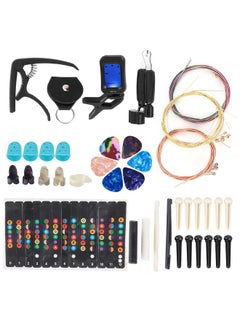 Guitar String Replacement Kit Accessory Set Changing Tool Pack Pick Pin Capo Tuner Winder