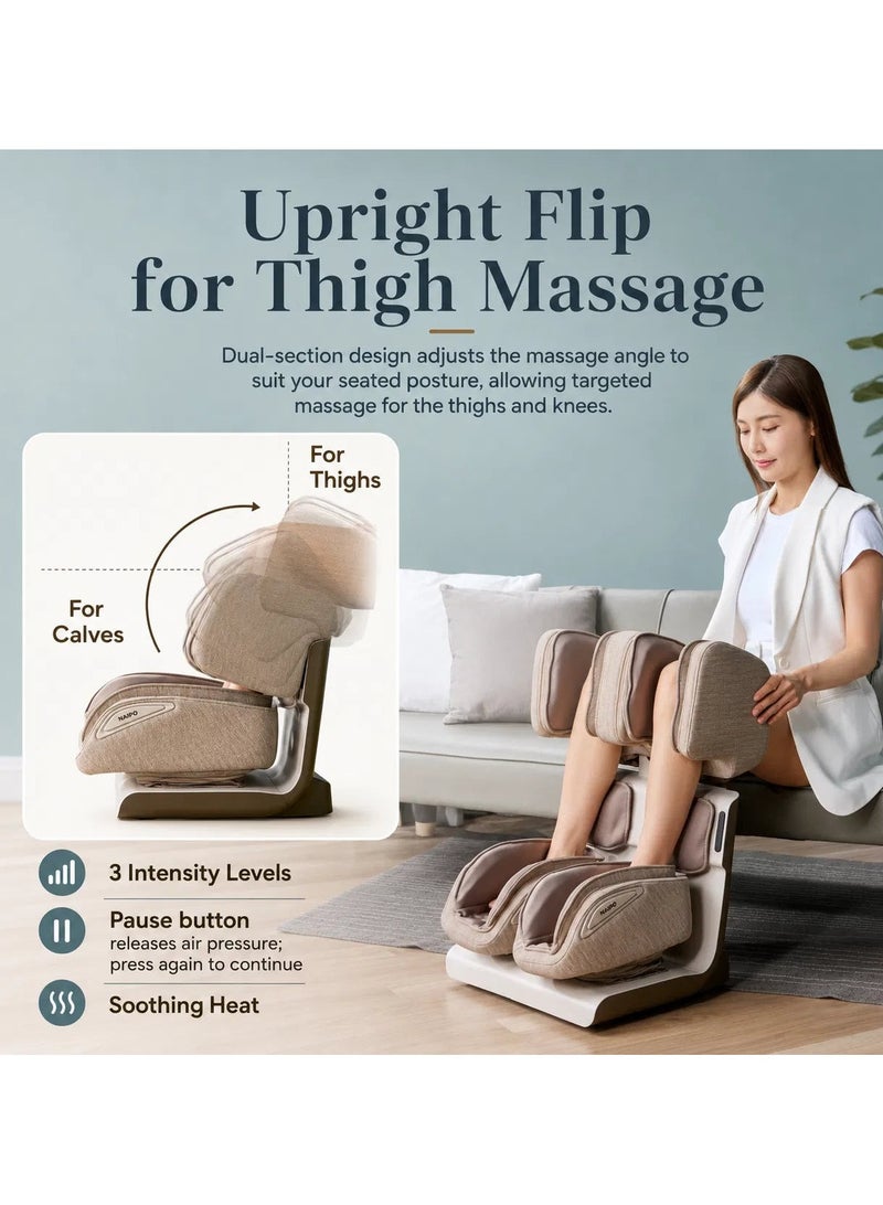Nourest Zenso Foot, Calf & Leg Massager with Heat and Air Compression | Full coverage for the feet, ankles and calves - Image 3