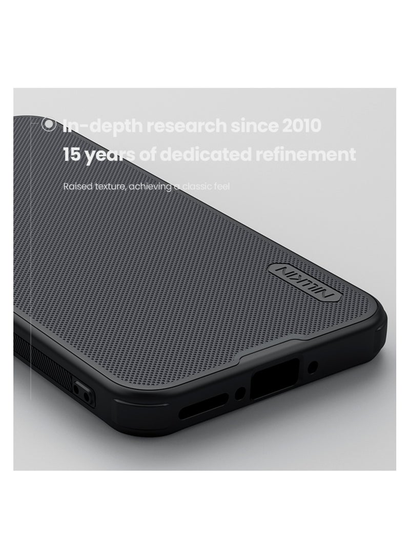 Nillkin غطاء سوبر فروسيد شيلد برو لهاتف OnePlus 13T / 13S – غطاء واقي غير قابل للانزلاق بلمسة غير لامعة مع امتصاص للصدمات، وحماية عدسة مرتفعة، وتناسب دقيق – أسود - Image 3