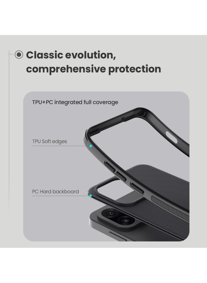 Nillkin غطاء سوبر فروسيد شيلد برو لهاتف OnePlus 13T / 13S – غطاء واقي غير قابل للانزلاق بلمسة غير لامعة مع امتصاص للصدمات، وحماية عدسة مرتفعة، وتناسب دقيق – أسود - Image 4