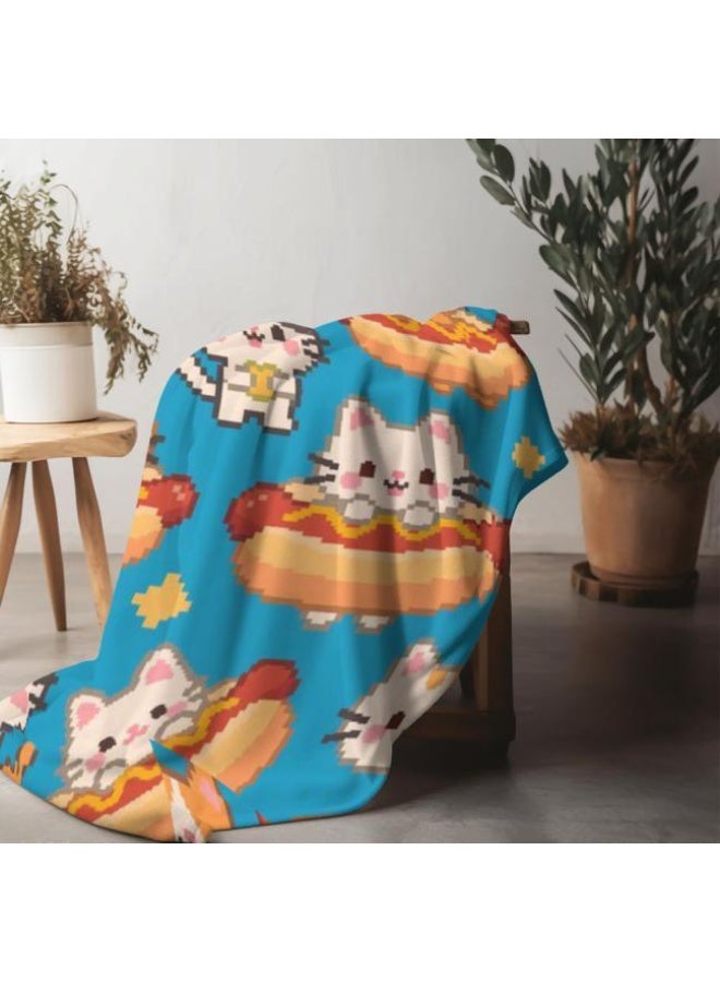 عام بطانية رقيقة من الفانيلا الكرتونية للأطفال والرضع (دافئة ومريحة، ومناسبة للنوم والألعاب) 70 سم * 100 سم - Image 5