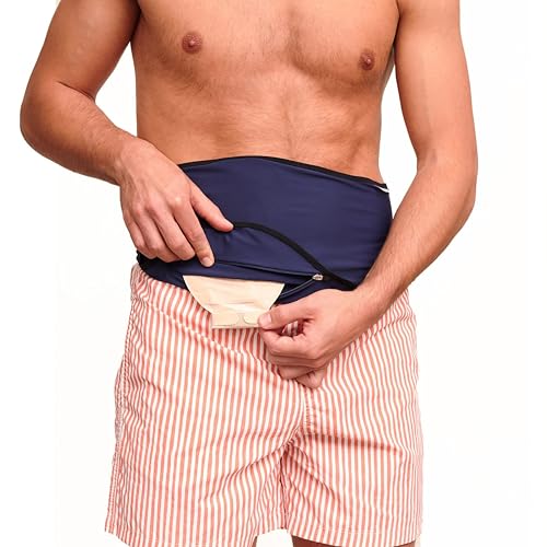 SIIL Ostomy Belt for Men & Women | FSA & FHA Approved | Premium Ostomy Bag Covers | Sports & Swimming | Colostomy Belts, Illeostomy Covers | Ostomy Wrap (Improved Zipper & Velcros) S - Image 1