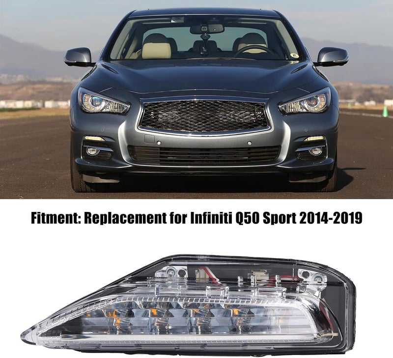 Bumper Fog Light, Front Bumper Fog Light Turn Lamp Replacement for Sport 2014?2019 (Left) - Image 3
