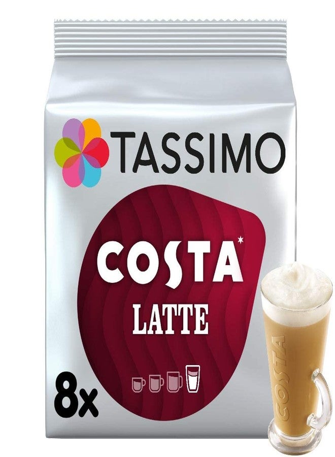 TASSIMO Costa Latte 16 discs, 8 servings (Pack of 5, Total 80 discs, 40 servings) - Image 1