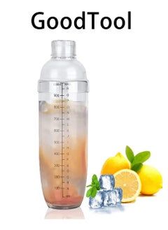 GoodTool Cocktail Shaker Built-in Honeycomb Filter Thickened Cup Wall Manual Cocktail Glass With Scale Professional Cocktail Tool 1000ml  - Image 1