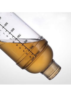 GoodTool Cocktail Shaker Built-in Honeycomb Filter Thickened Cup Wall Manual Cocktail Glass With Scale Professional Cocktail Tool 1000ml  - Image 5