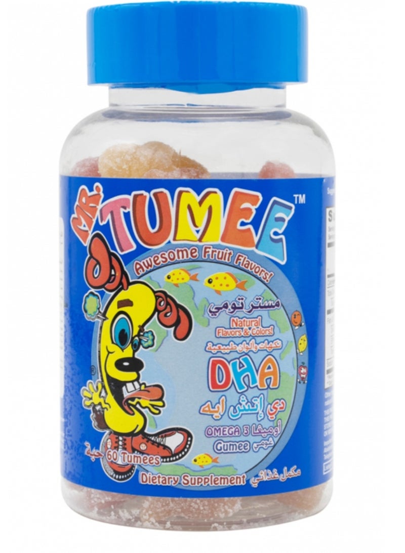مستر تومي أقراص مضغ أوميغا 3 دي اتش اي مكمل غذائي من مستر تومي 60 قرص