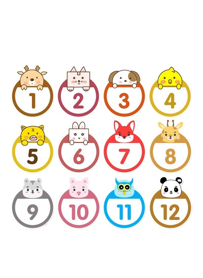 Generic - Cartoon Digital Pvc Waterproof Number Label Opening Activity Arm Sticker Printing Cup Cabinet-Color:Patterns And Shapes Can Be Customized - Image 1