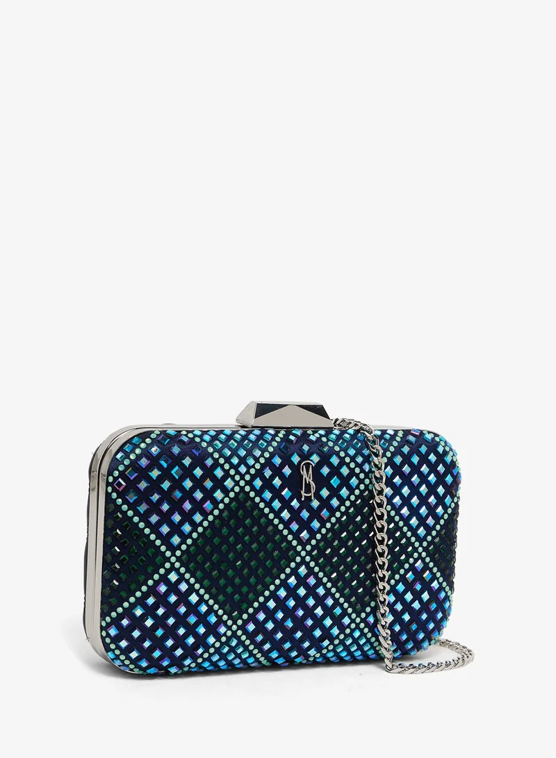 Steve Madden Steve madden badelaid women's blue clutch